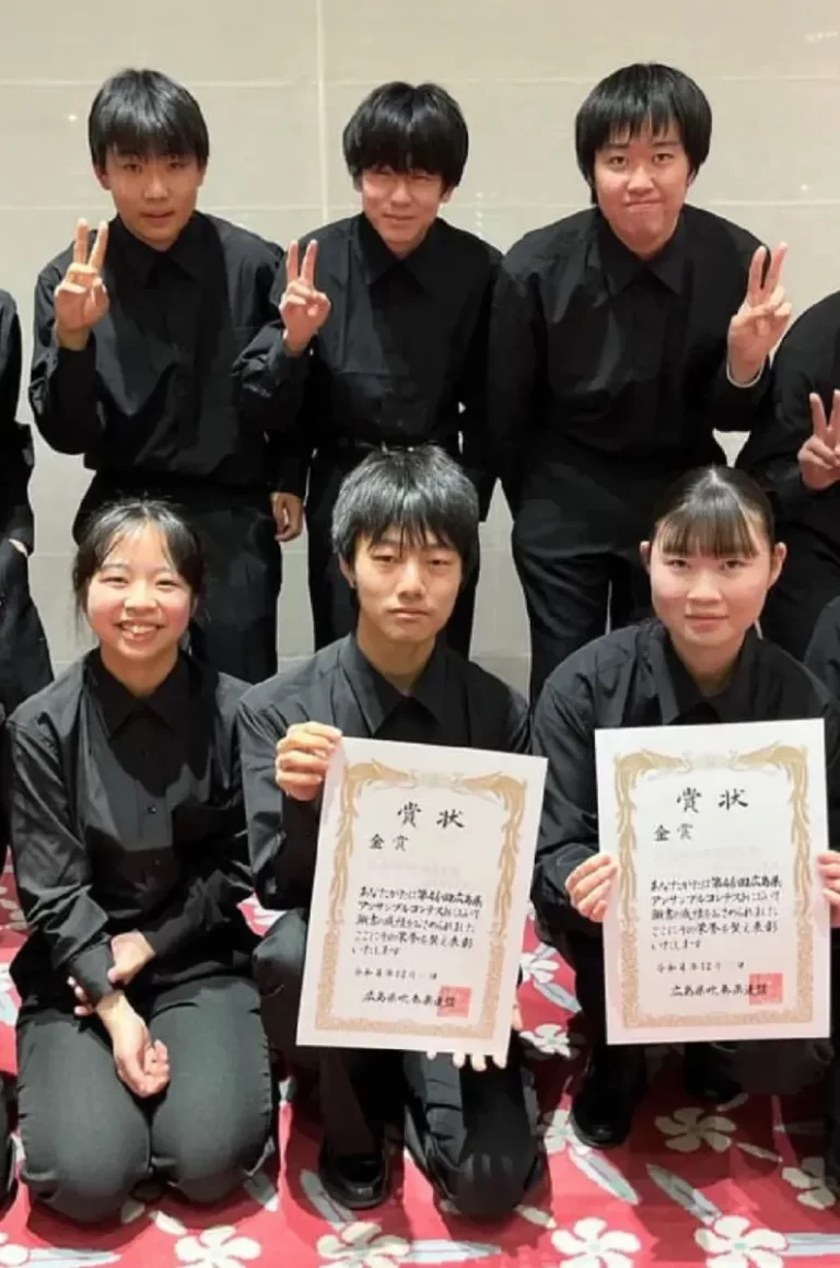 吹奏楽部 コンテスト金賞受賞しました