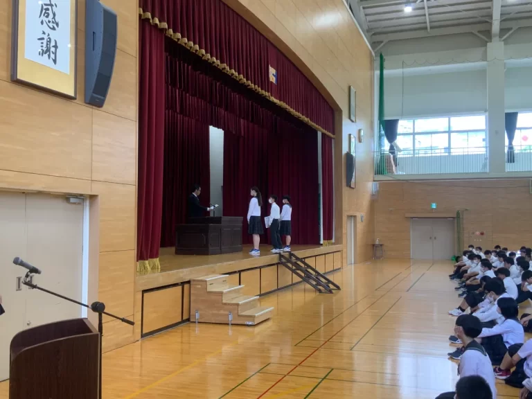 本日より２学期スタート【始業式】