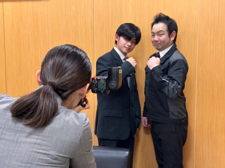 １年宇野本くんが取材を受けました！