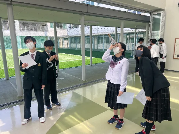 学校を三角比で！