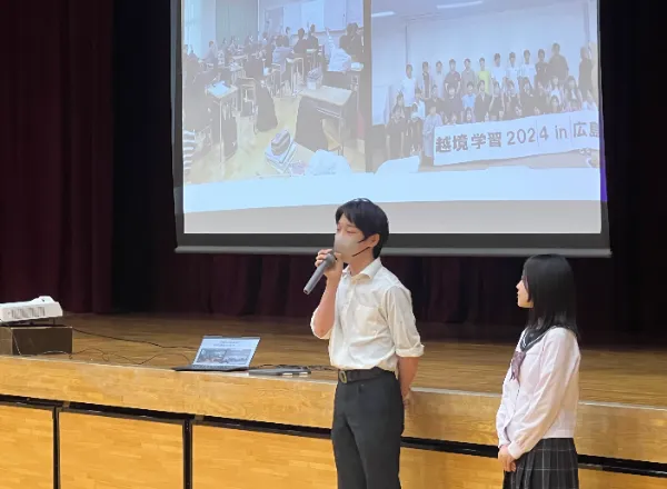 【１学年】３学年によるコース説明会が行われました♪