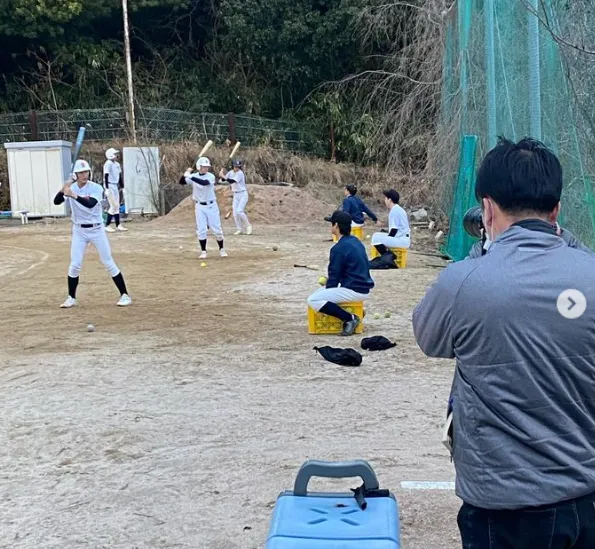 【軟式野球部】中国新聞取材