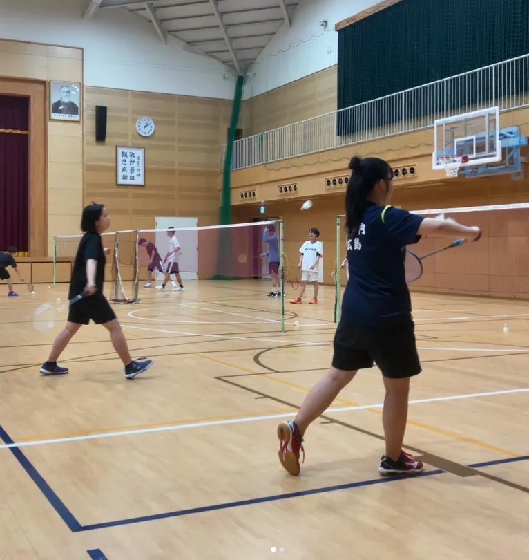 【クラブ紹介】バドミントン部の練習風景