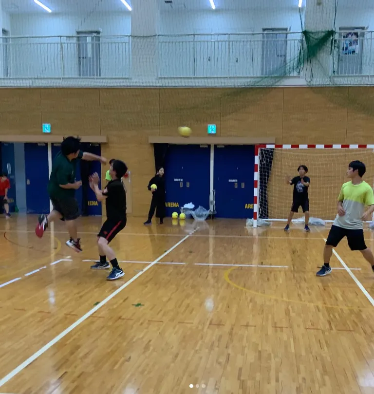【クラブ紹介】ハンドボール部の練習風景